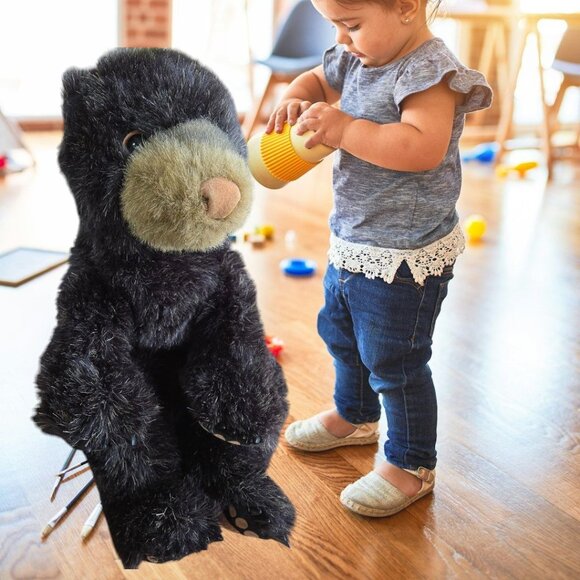 Folkmanis Black Bear Cub Puppet Preowned EUC - Picture 3 of 9